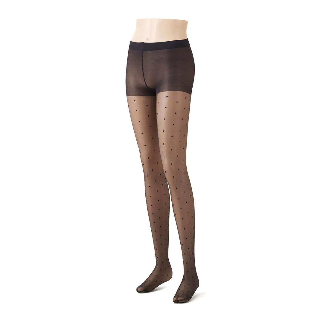 011909016 Clear Dots Sheer Tights 20D L