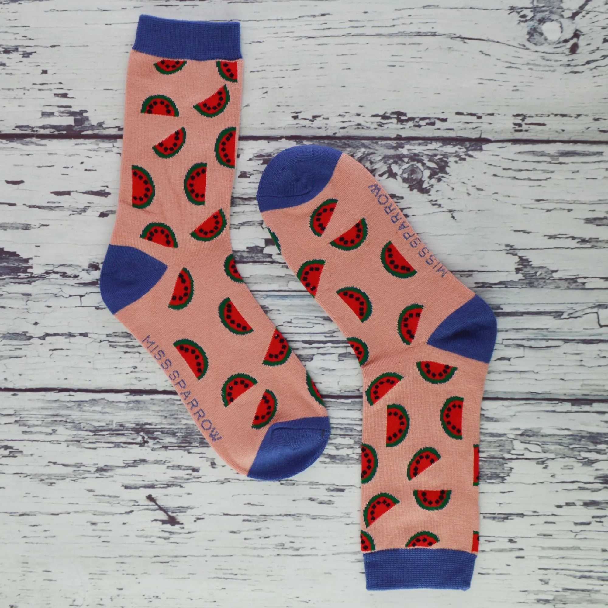 1 Pack Ladies Novelty Turquoise Lemon Bamboo Socks