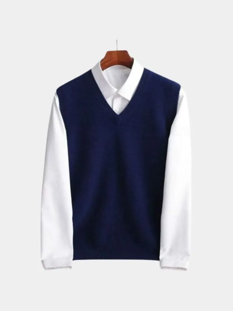 100% Merino Wool Sweater Vest - Cross & Crown