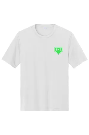 3-2 Drip Performance Tee - Lime & White