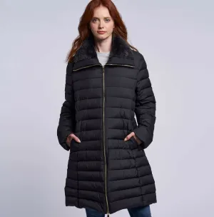4281 Down coat shearling collar Two color choices  Winter Sale $250