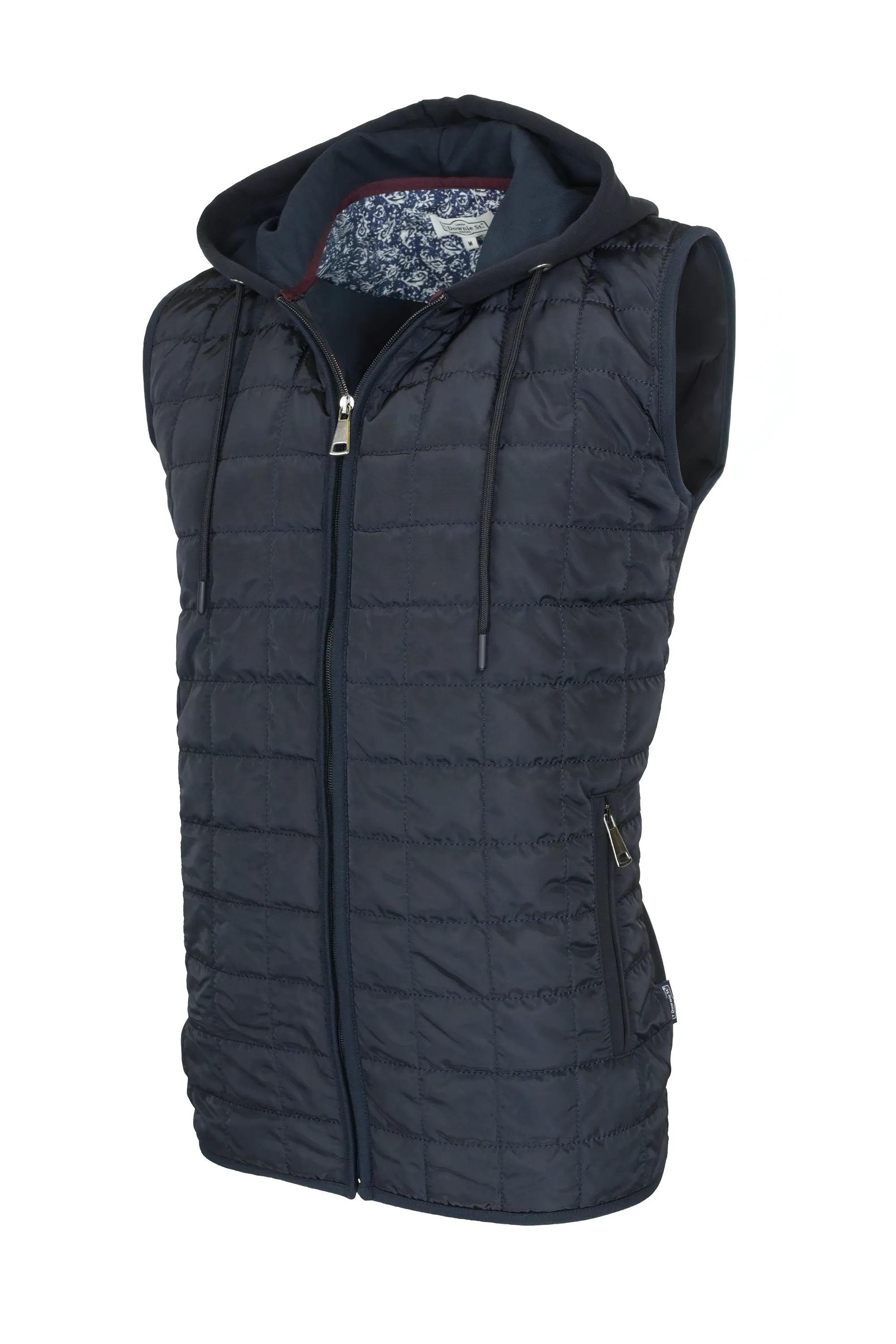 7 Downie St. Hooded Vest - Navy