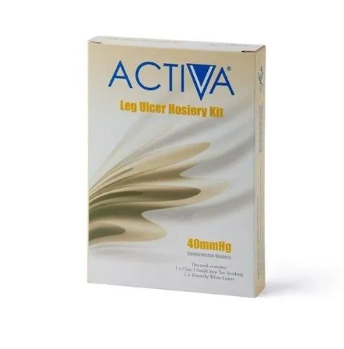 Activa Hosiery Kit Below Knee Stocking and Liner Large