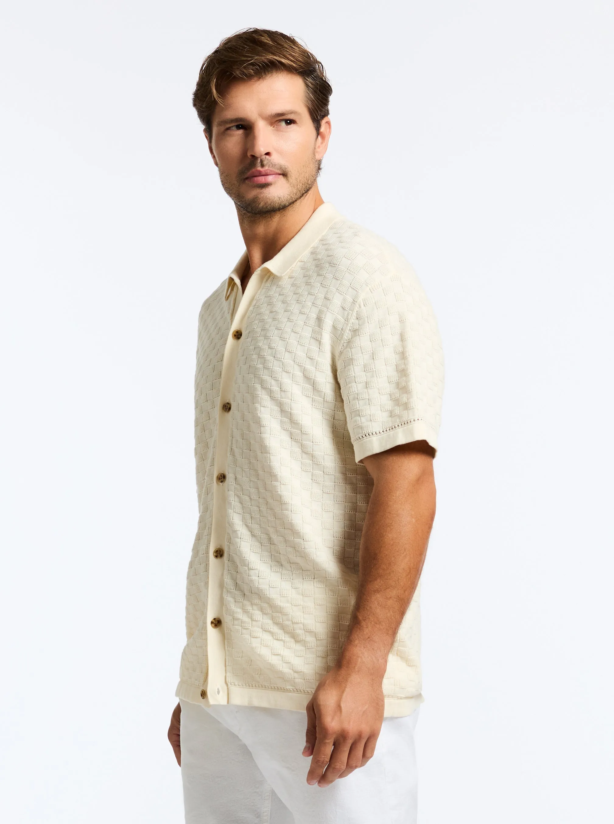 AMES SHORT SLEEVE SWEATER