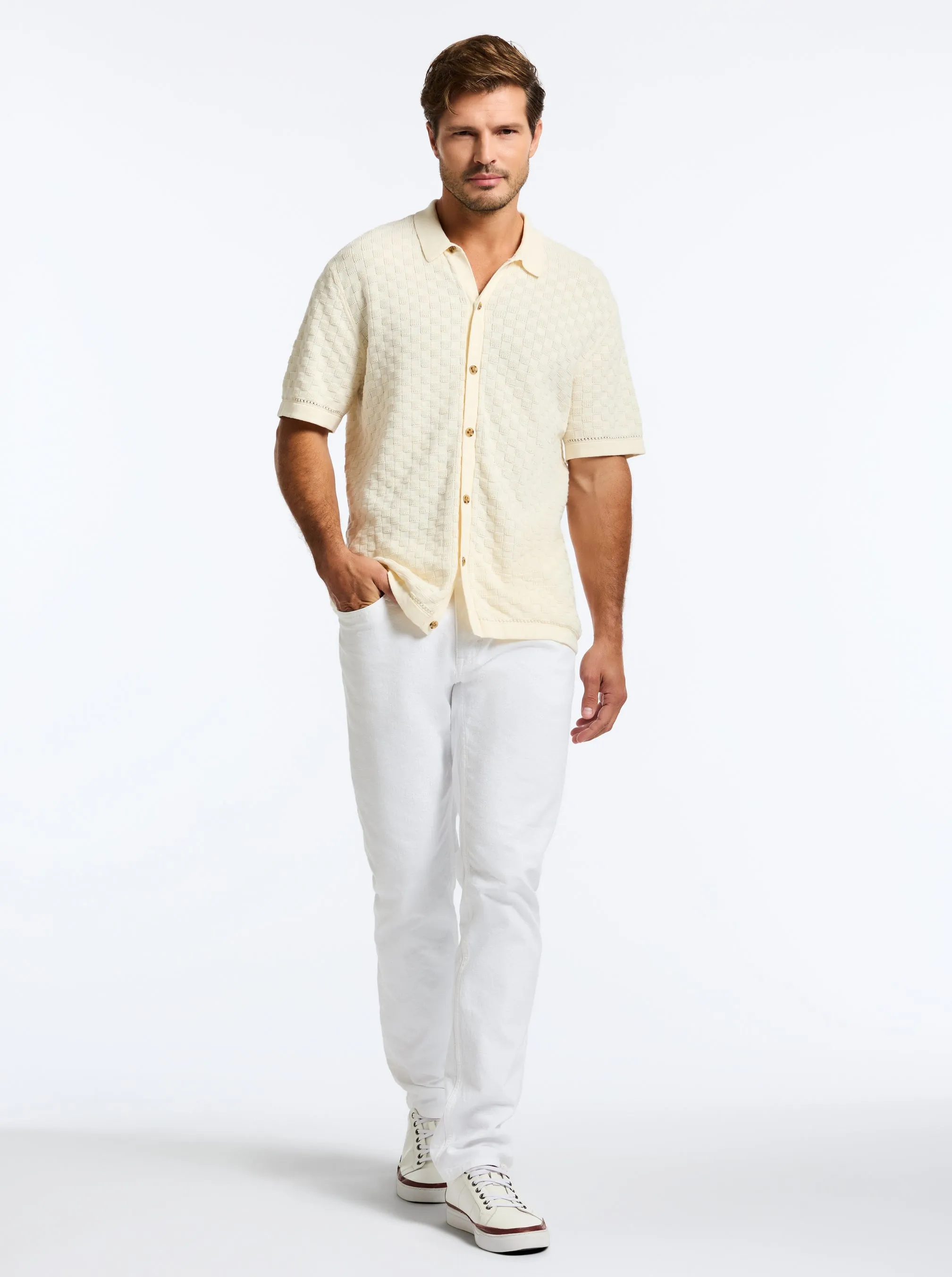 AMES SHORT SLEEVE SWEATER