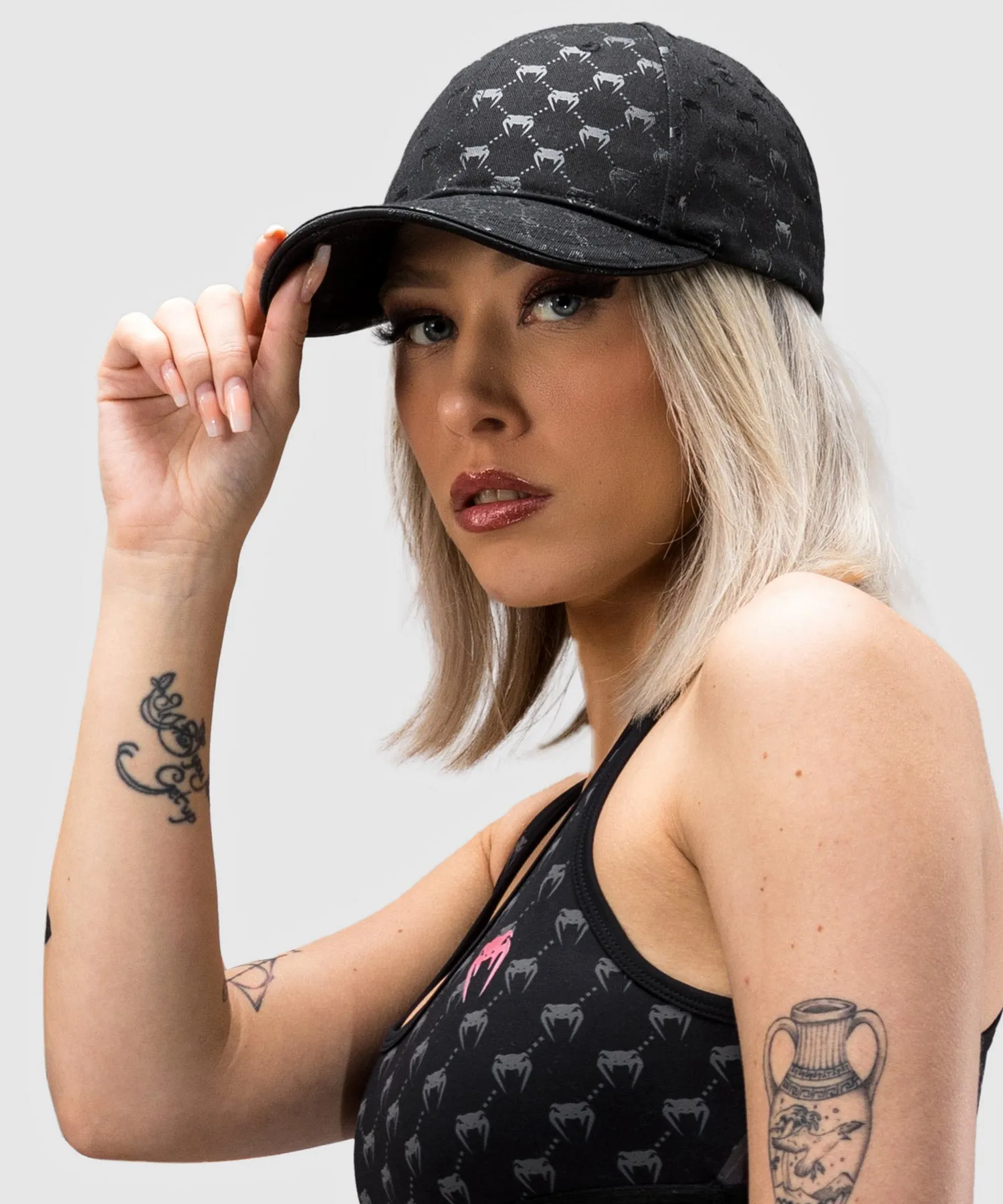 Berretto da baseball Monogram Venum – Nero/Nero