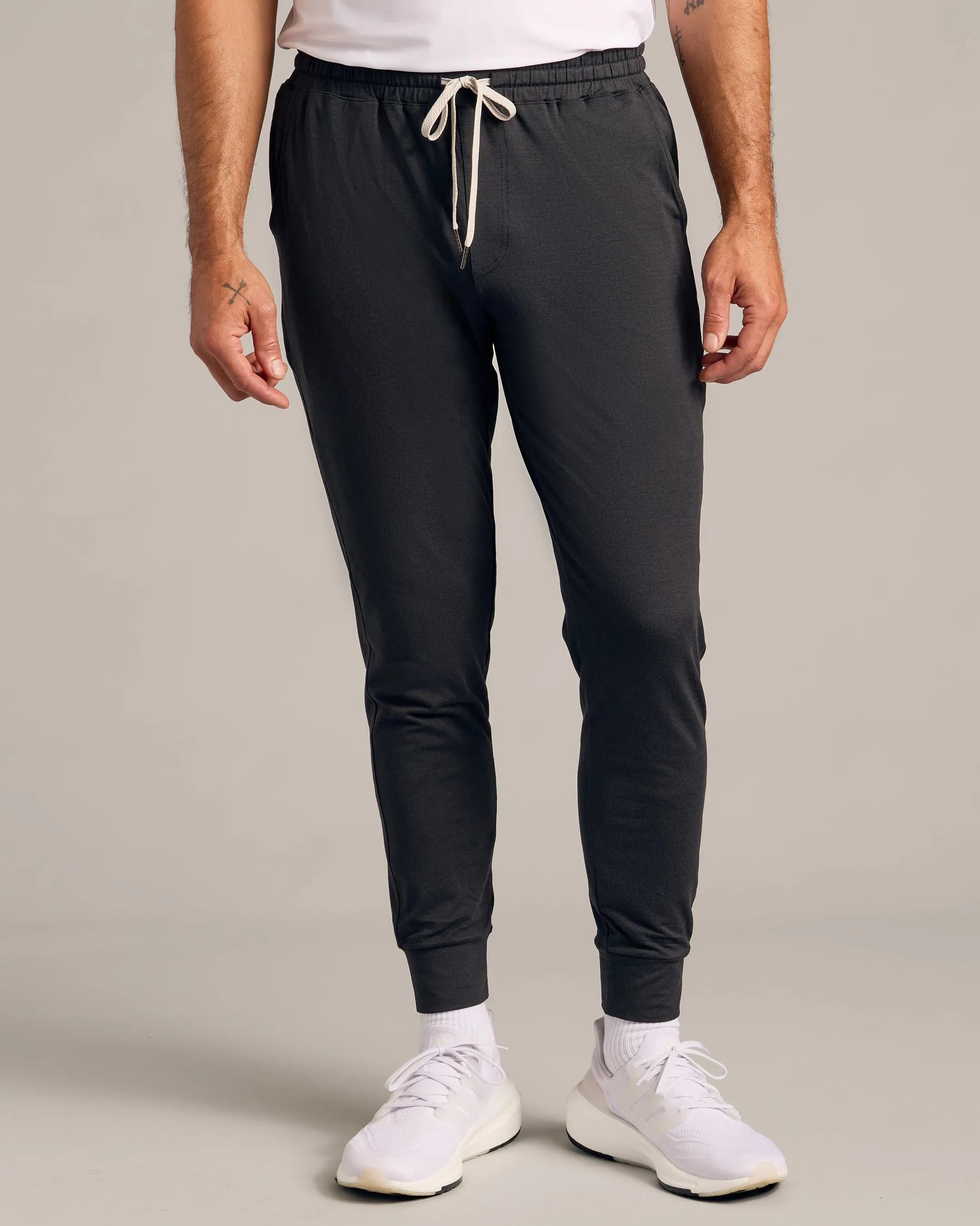 Black Active Crew and Jogger 2-Pack
