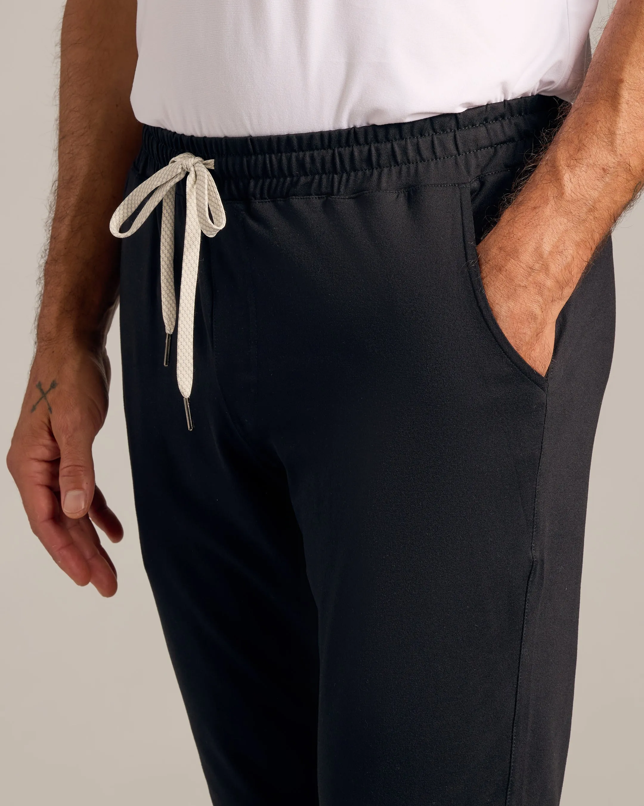 Black Active Crew and Jogger 2-Pack