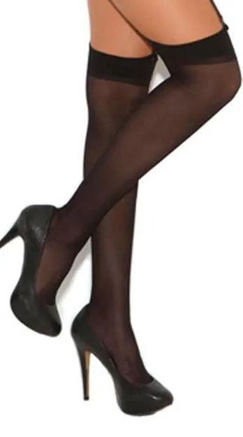 Black Sheer Thigh Highs