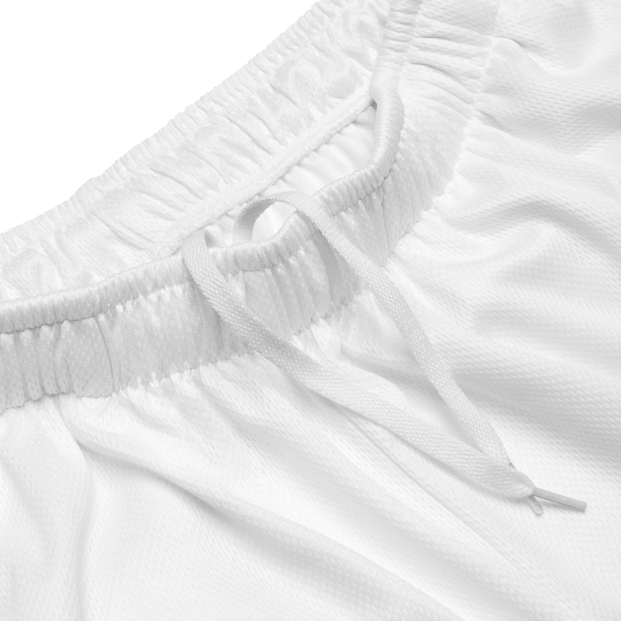 BLESSED BY XCLUSIF POETIX WHITE & BLACK Unisex mesh shorts