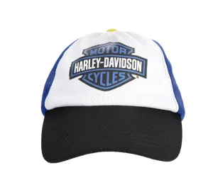 Boy's Race Collection Mesh with Velcro Tab - Blue