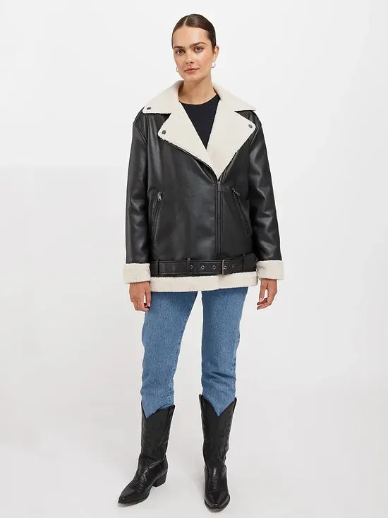 Brunette The Label Florence 2.0 Jacket With Faux Shearling