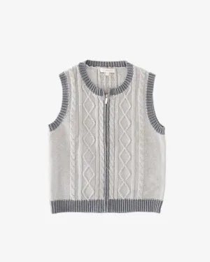 Cable-knit Vest