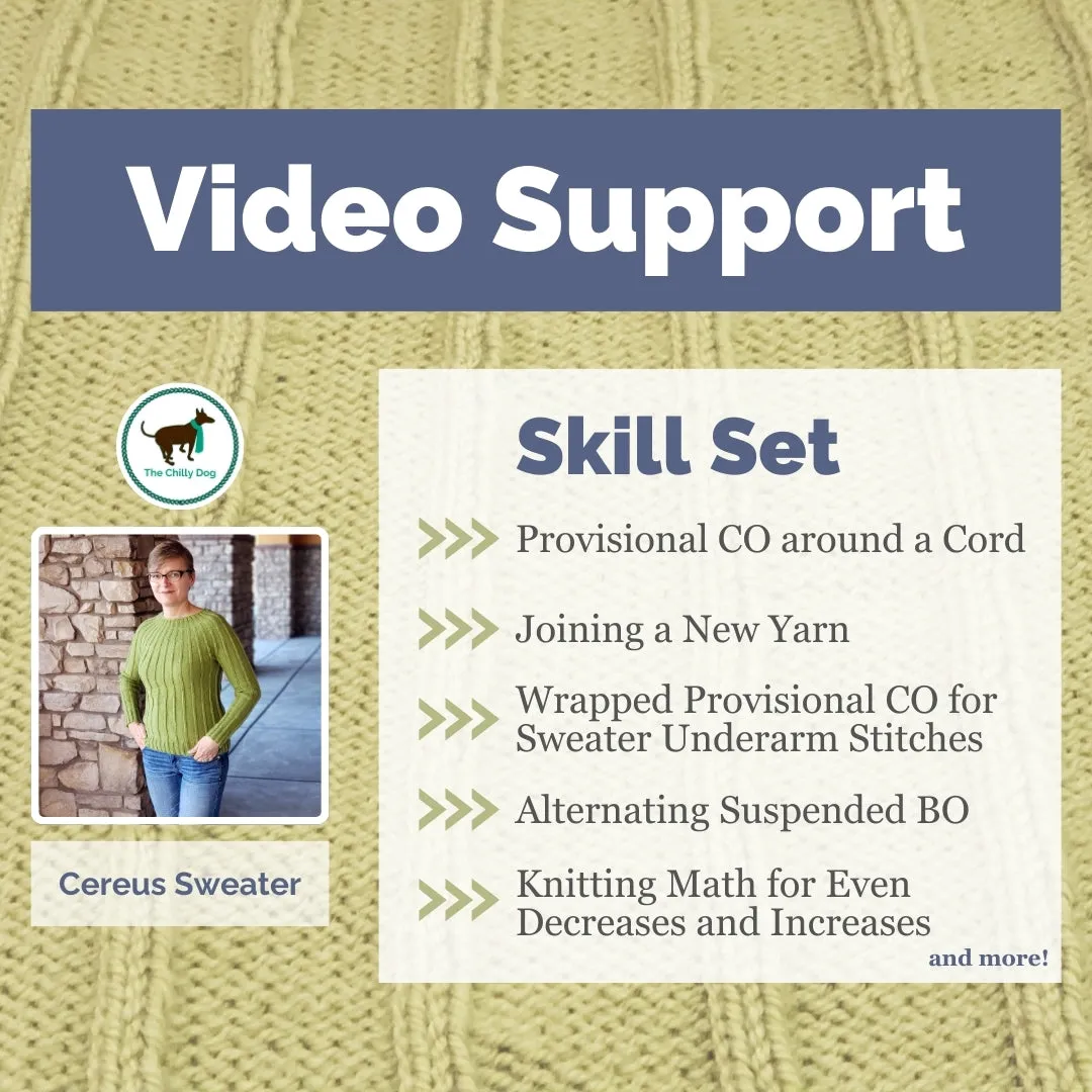 Cereus Sweater: Knitting Pattern PDF