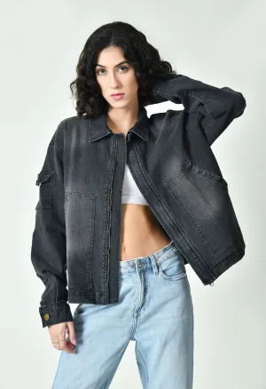 Charcoal Oversized Jacket