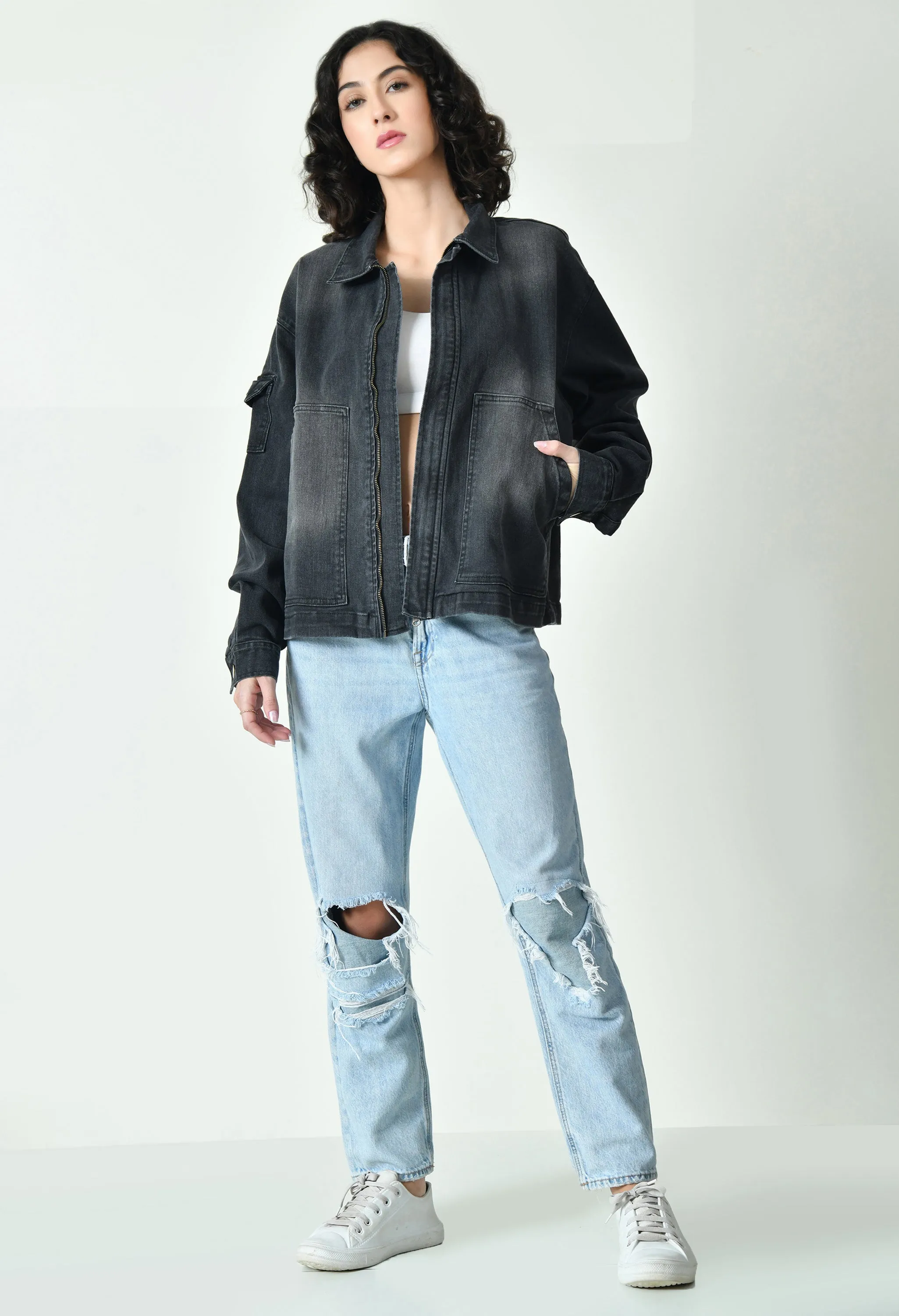 Charcoal Oversized Jacket
