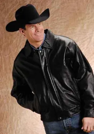 CL03-097-0199-0035-XL-Black Jacket Men's Leather "Old West"