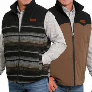 CLMWV1576003-Blk/Brwn Cinch Mens Reversible Vest