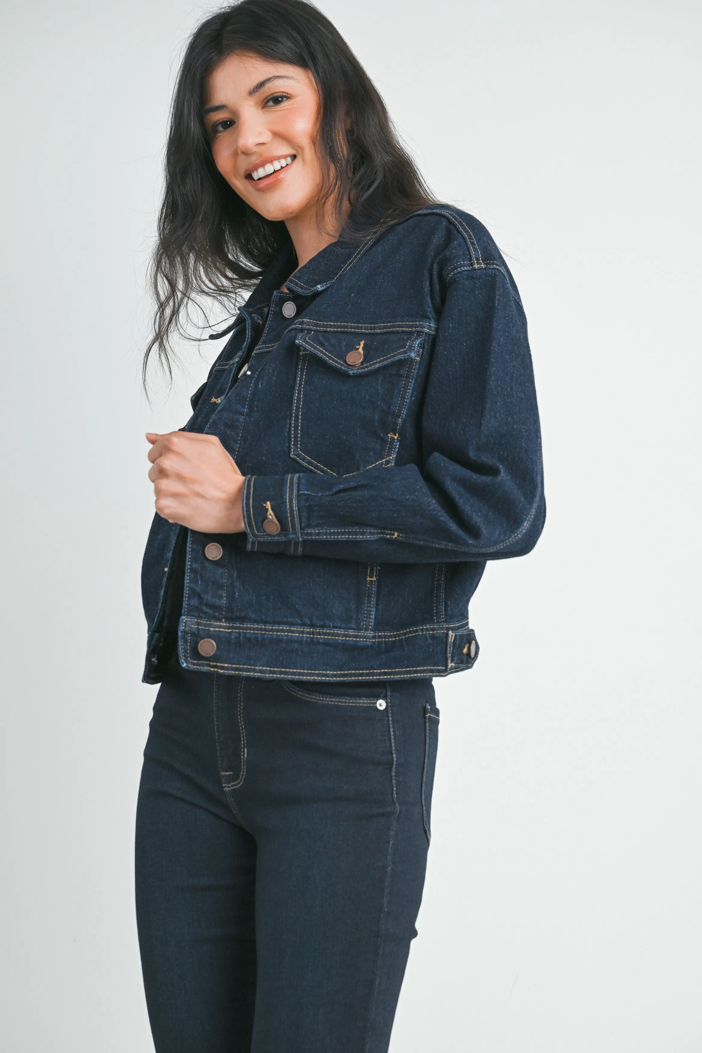 cool girl denim jacket