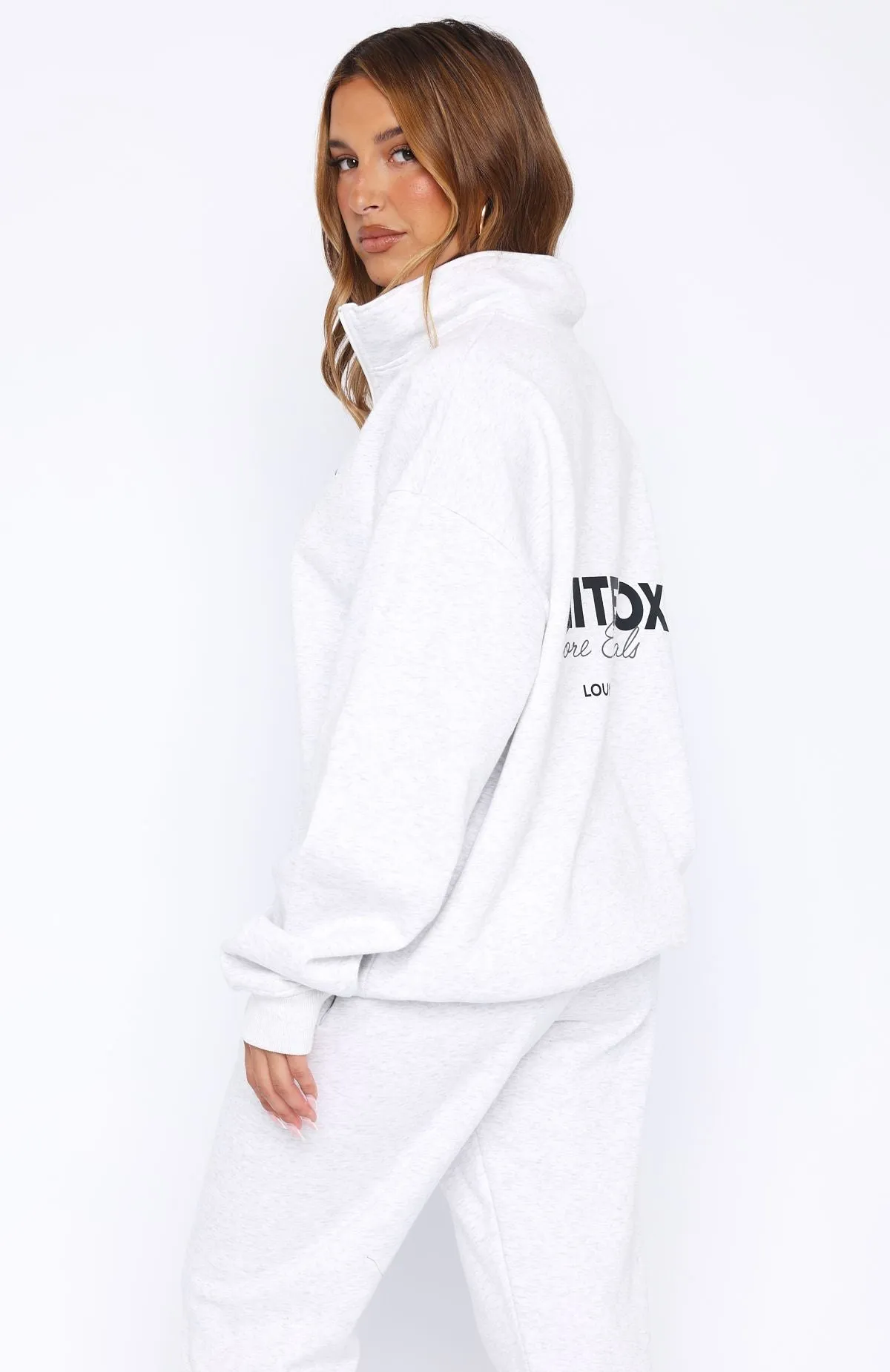 Core Essentials Zip Sweater Grey Marle