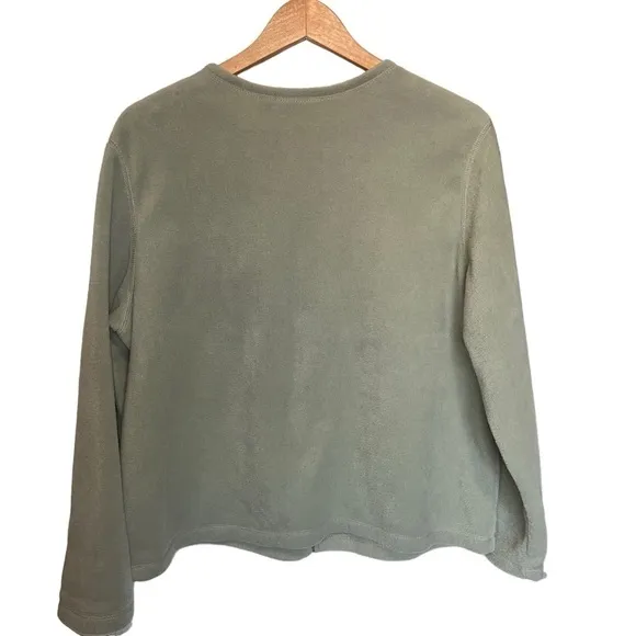 Croft &amp; Barrow bundle of 2 zip bird sweater size PXL