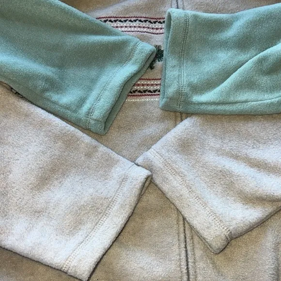Croft &amp; Barrow bundle of 2 zip bird sweater size PXL
