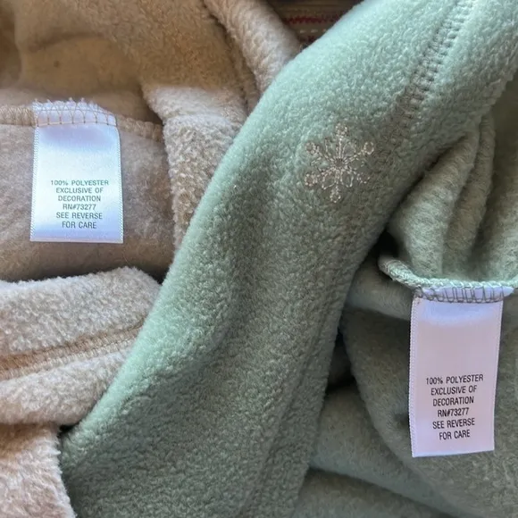 Croft &amp; Barrow bundle of 2 zip bird sweater size PXL