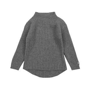 Dai Merino Wool Sweater | Grey Melange