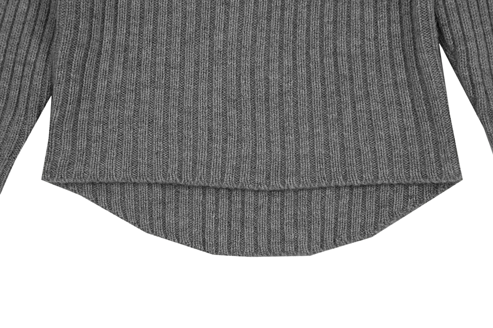 Dai Merino Wool Sweater | Grey Melange
