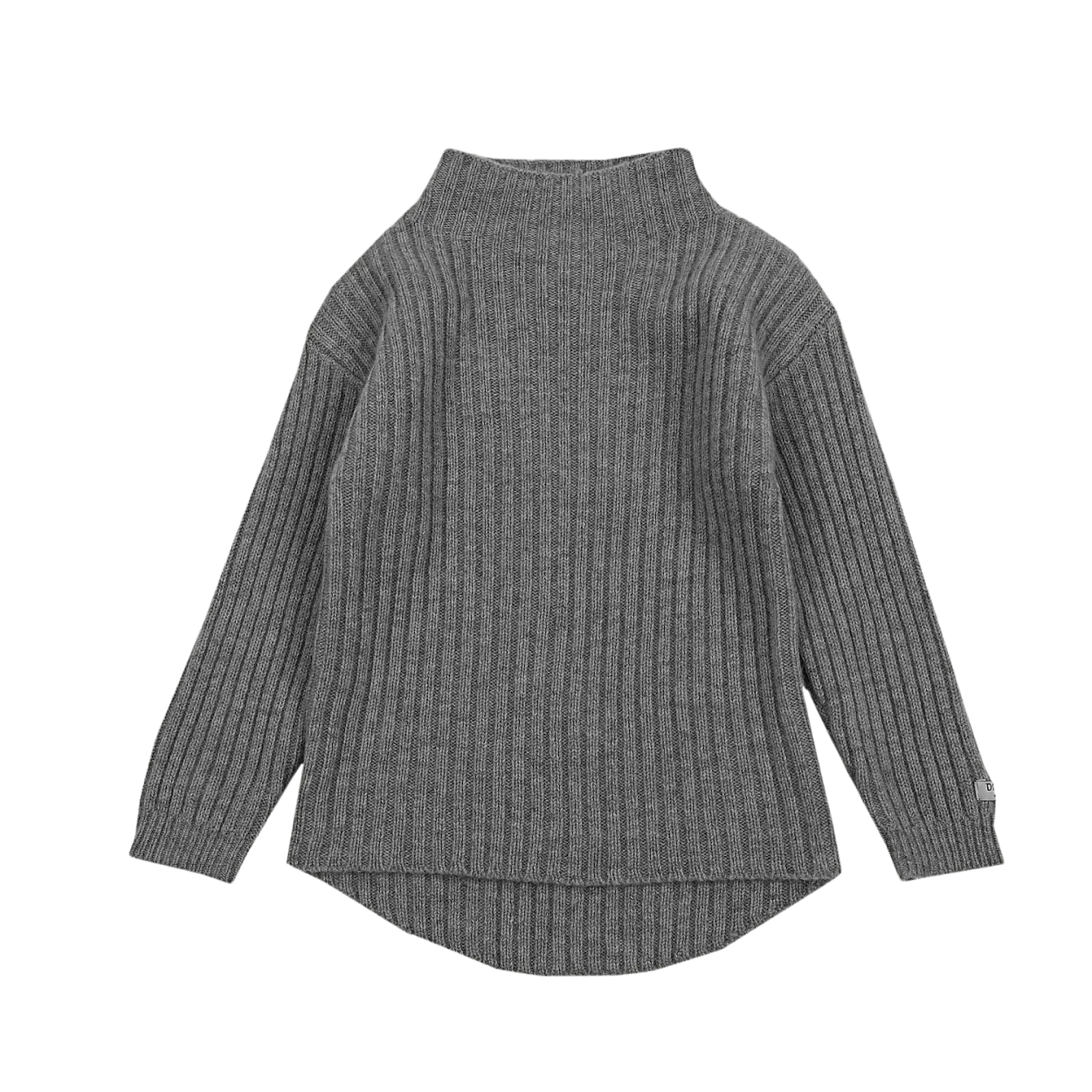 Dai Merino Wool Sweater | Grey Melange