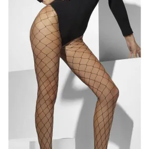 Diamond Net Tights Adult Black