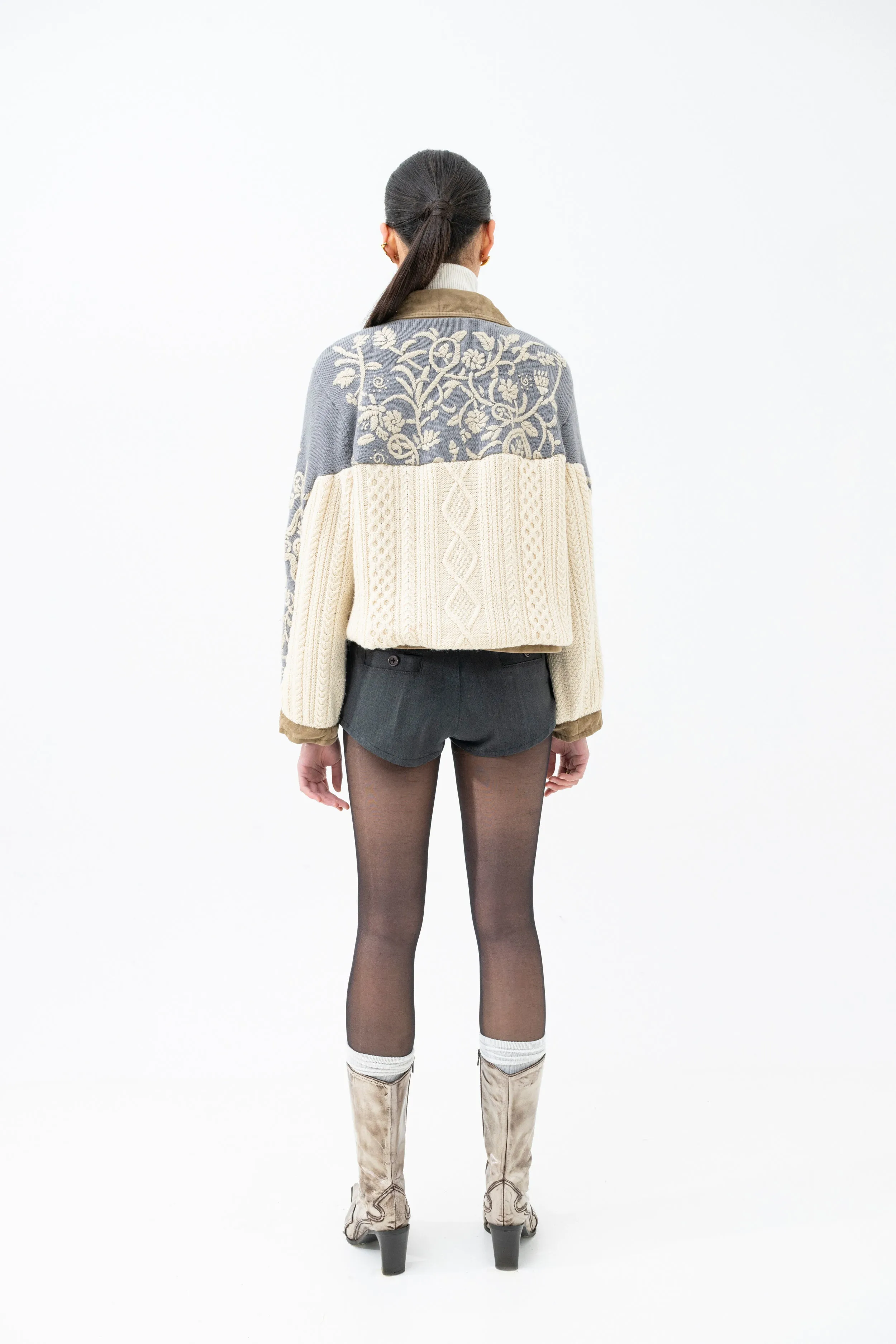 DISCARDED KNITTED JACEKT