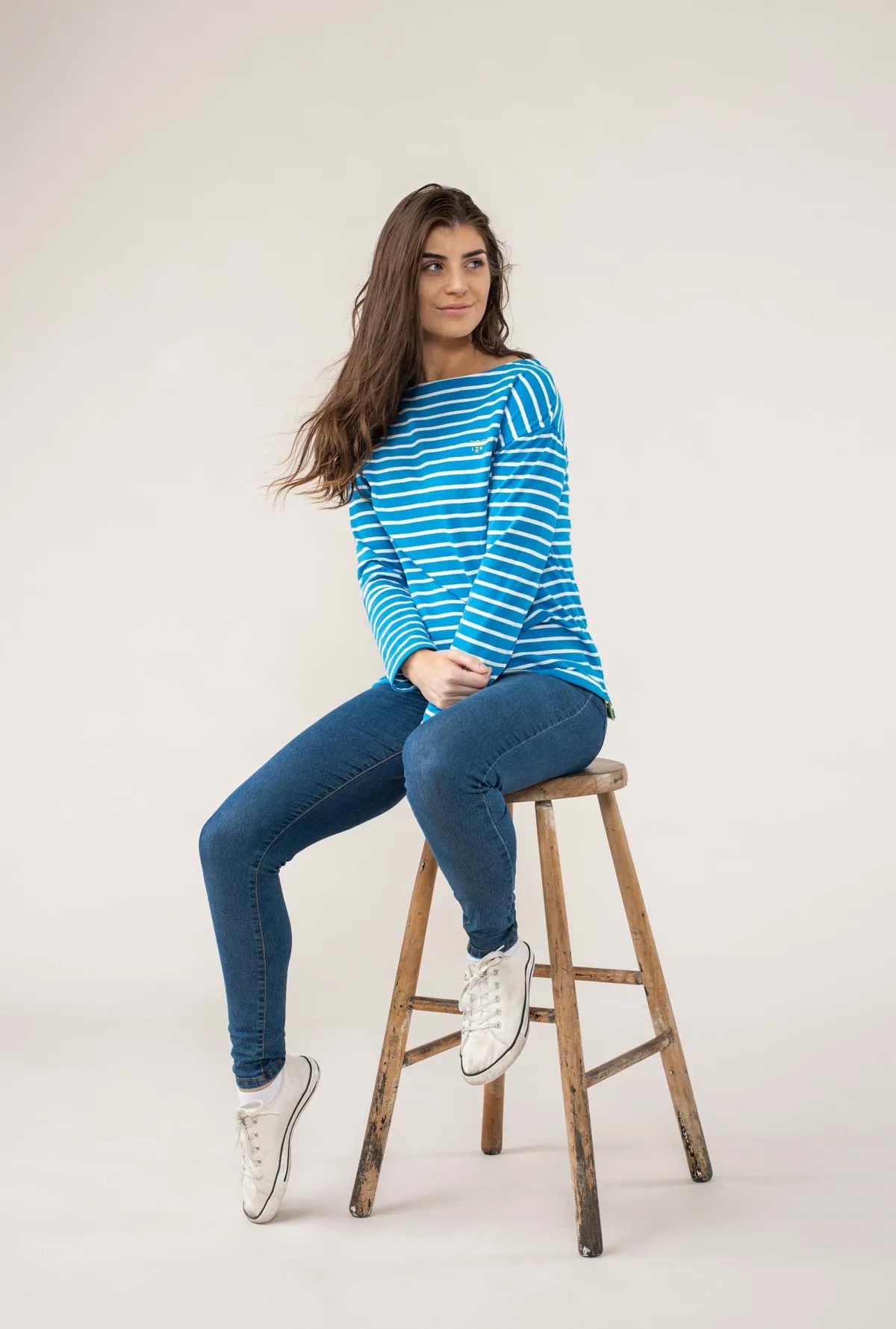 Dune Jersey Top - Sail Away Stripe