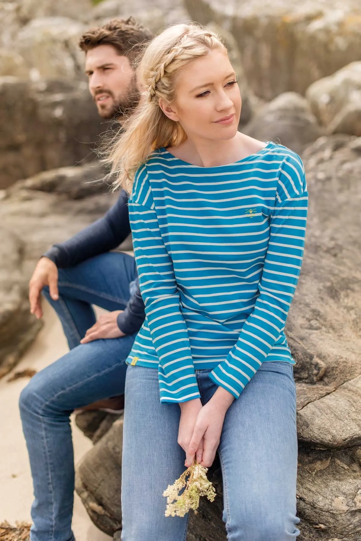 Dune Jersey Top - Sail Away Stripe
