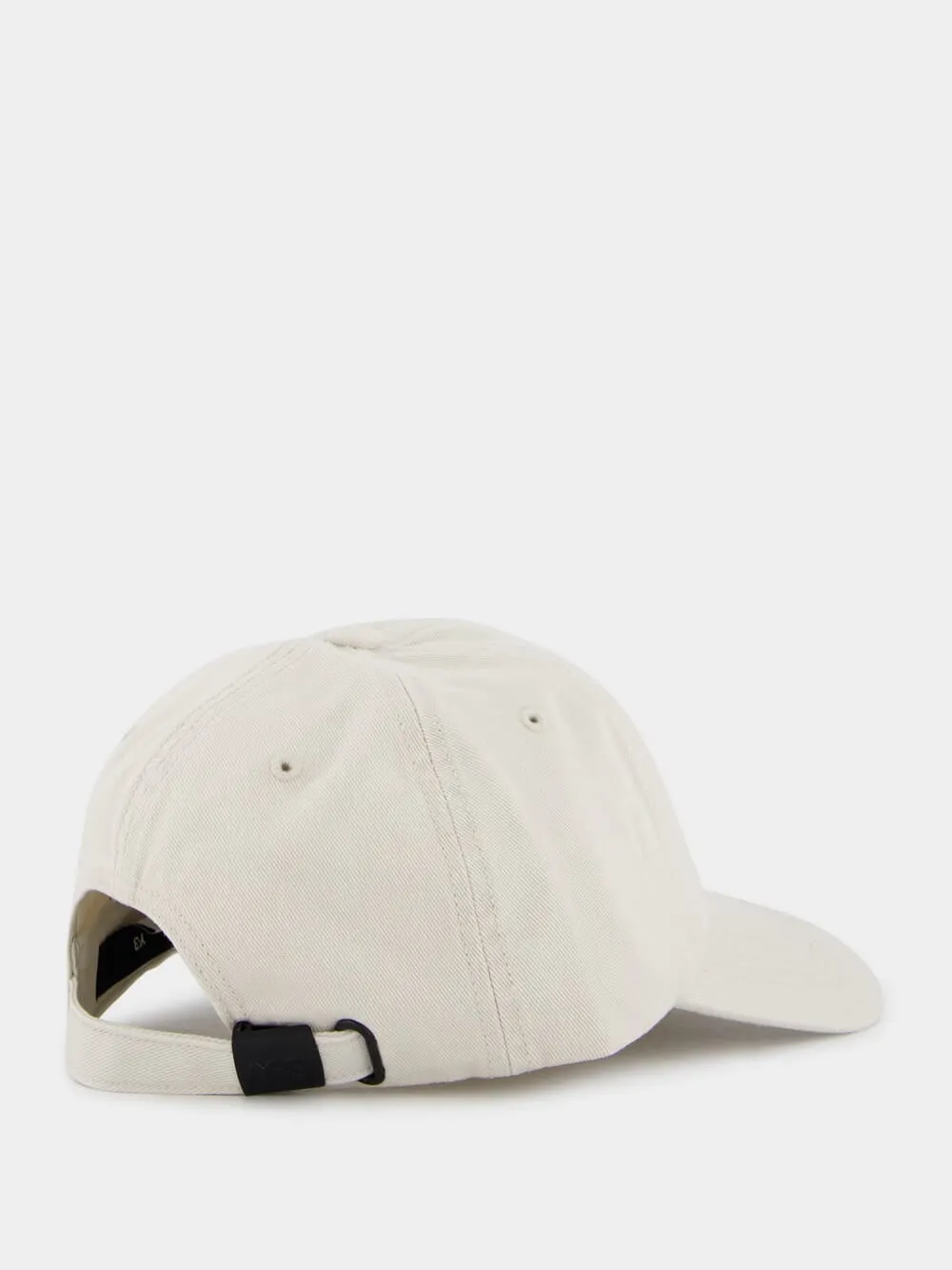 Embroidered White Logo Cap