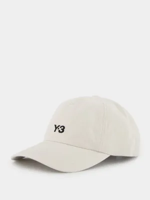 Embroidered White Logo Cap