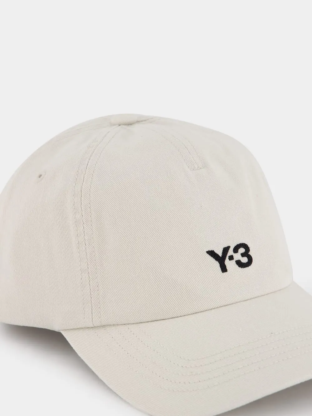 Embroidered White Logo Cap