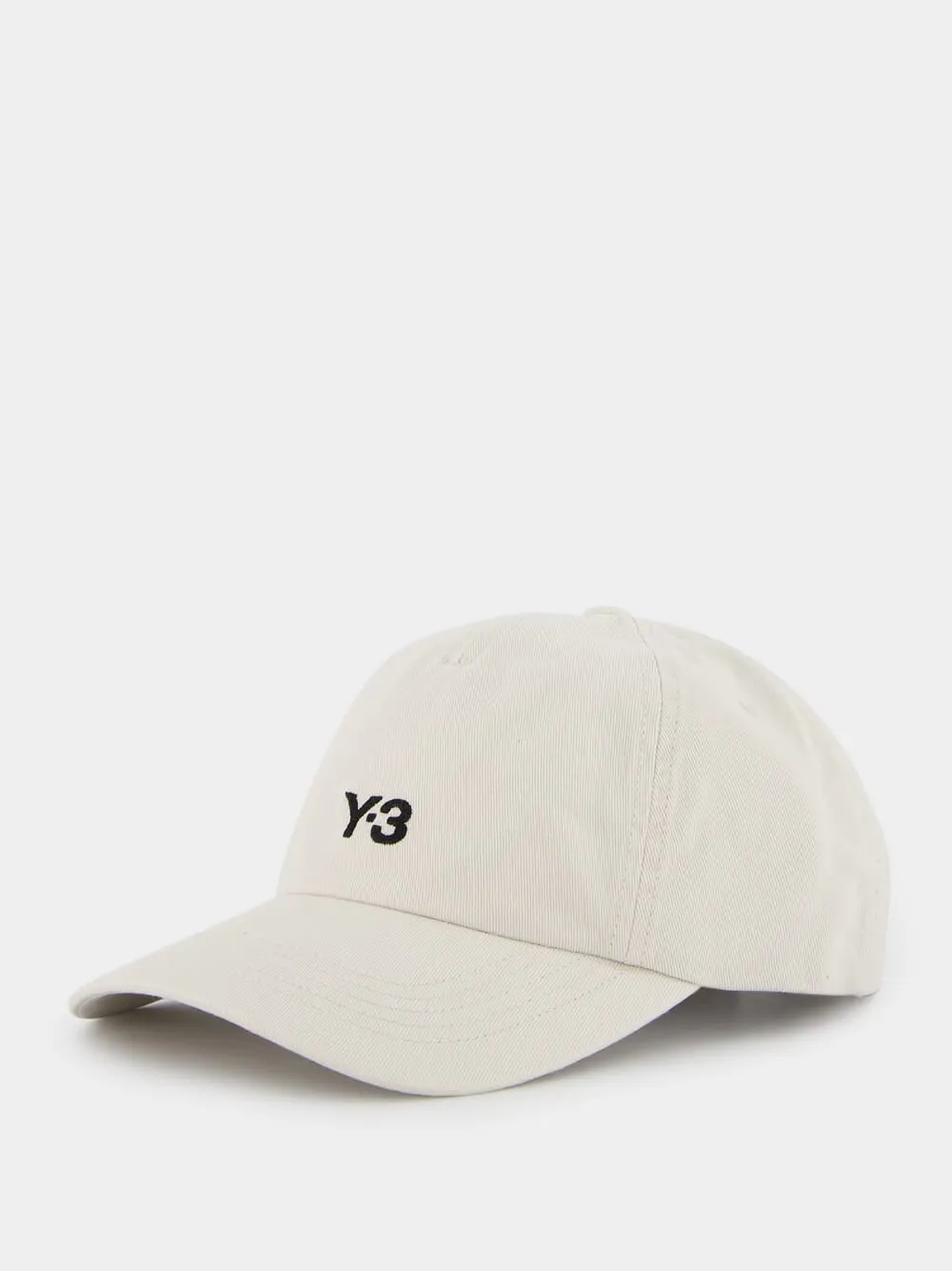 Embroidered White Logo Cap