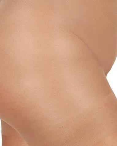 Energizing Plus Size Curvy Control Top Pantyhose | Honey