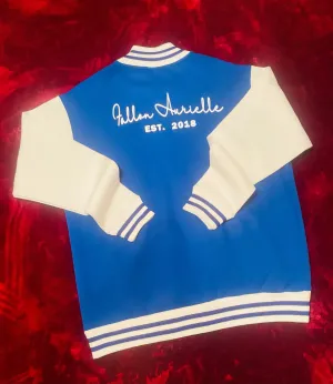 Fallon Aurielle Unisex Signature EST. 2018 Jacket (Royal Blue & White)