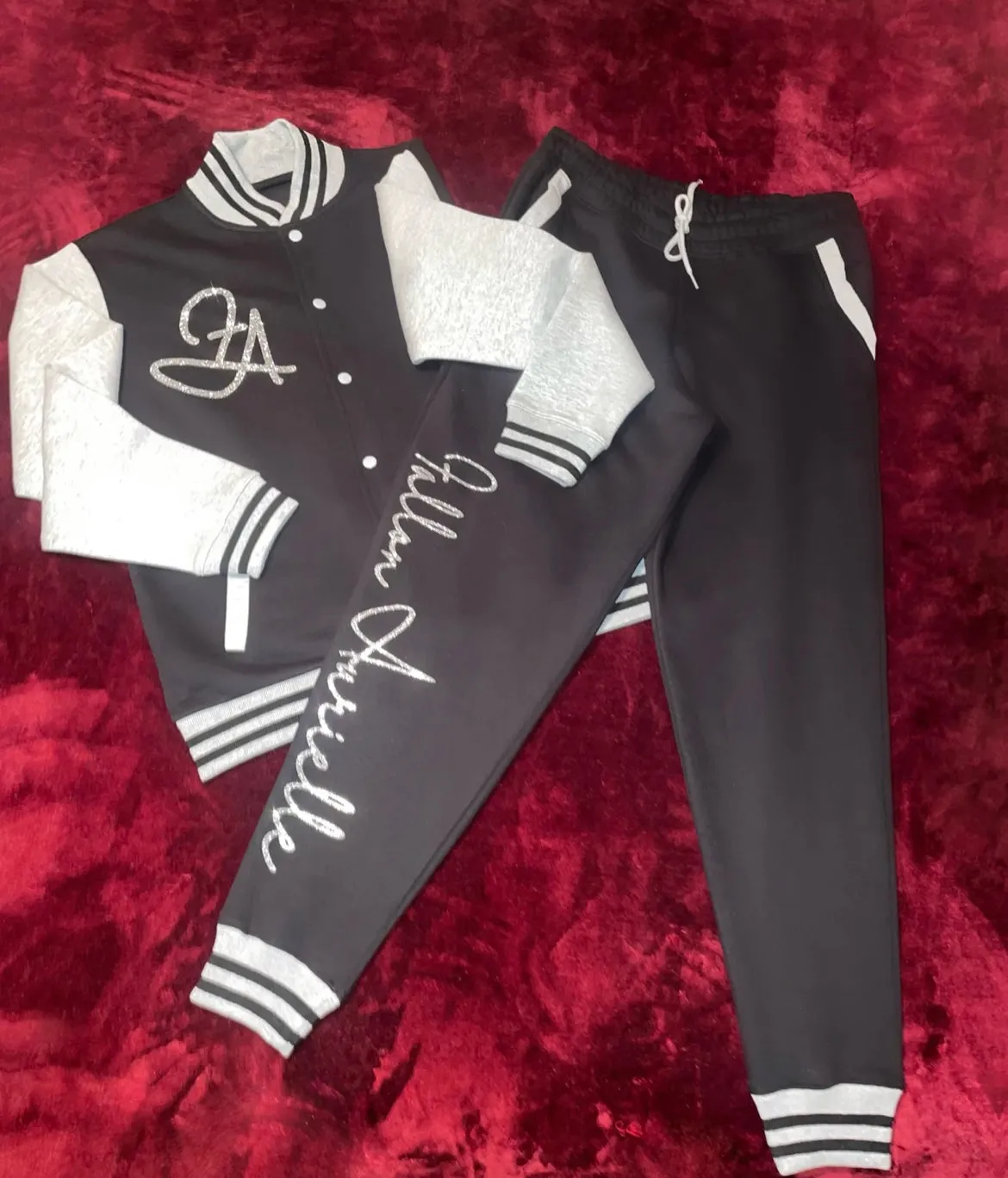 Fallon Aurielle Unisex Signature Pisces Logo & Name Zodiac Jacket (Black, Gray & Silver)