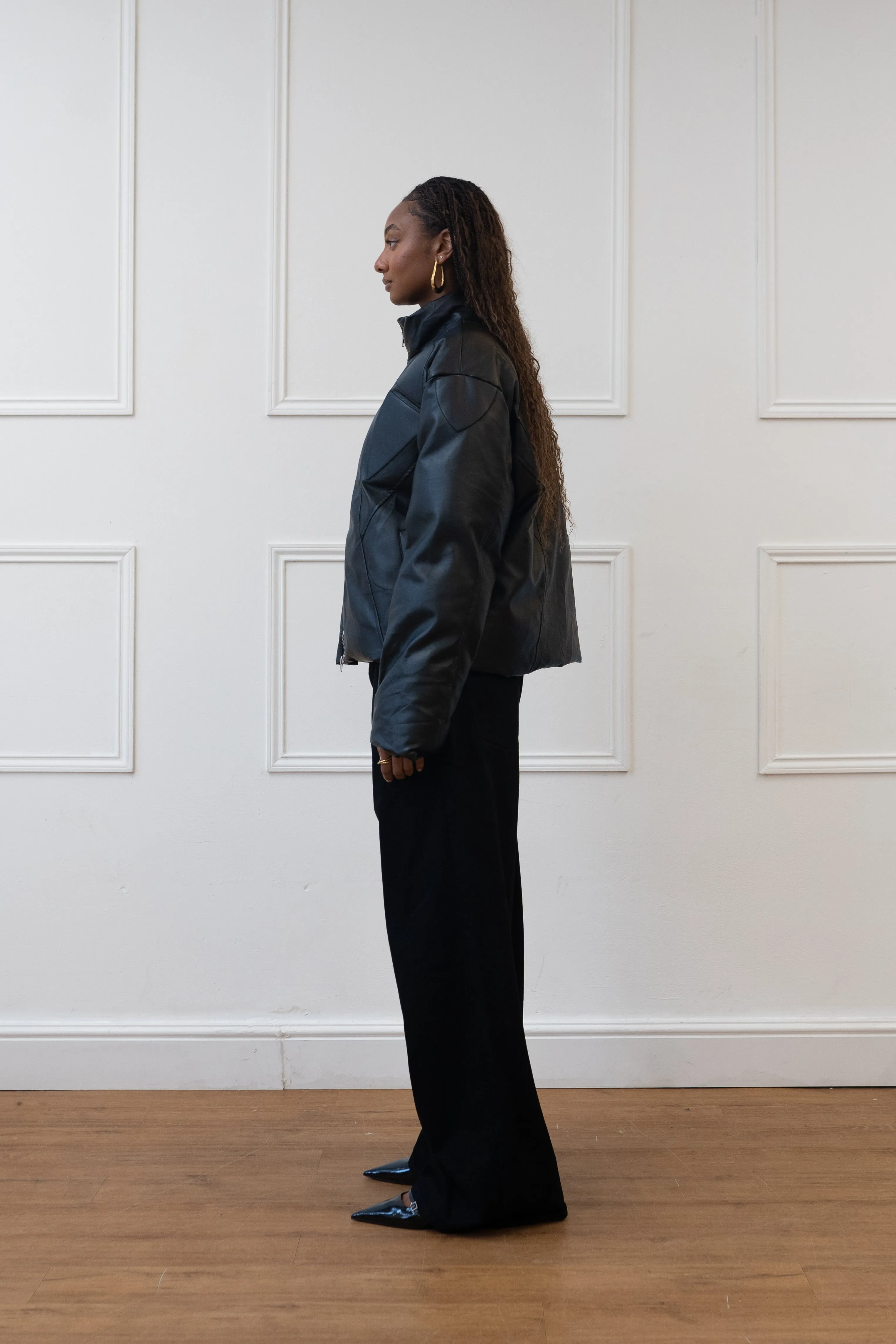 FAUX LEATHER MOTOR JACKET
