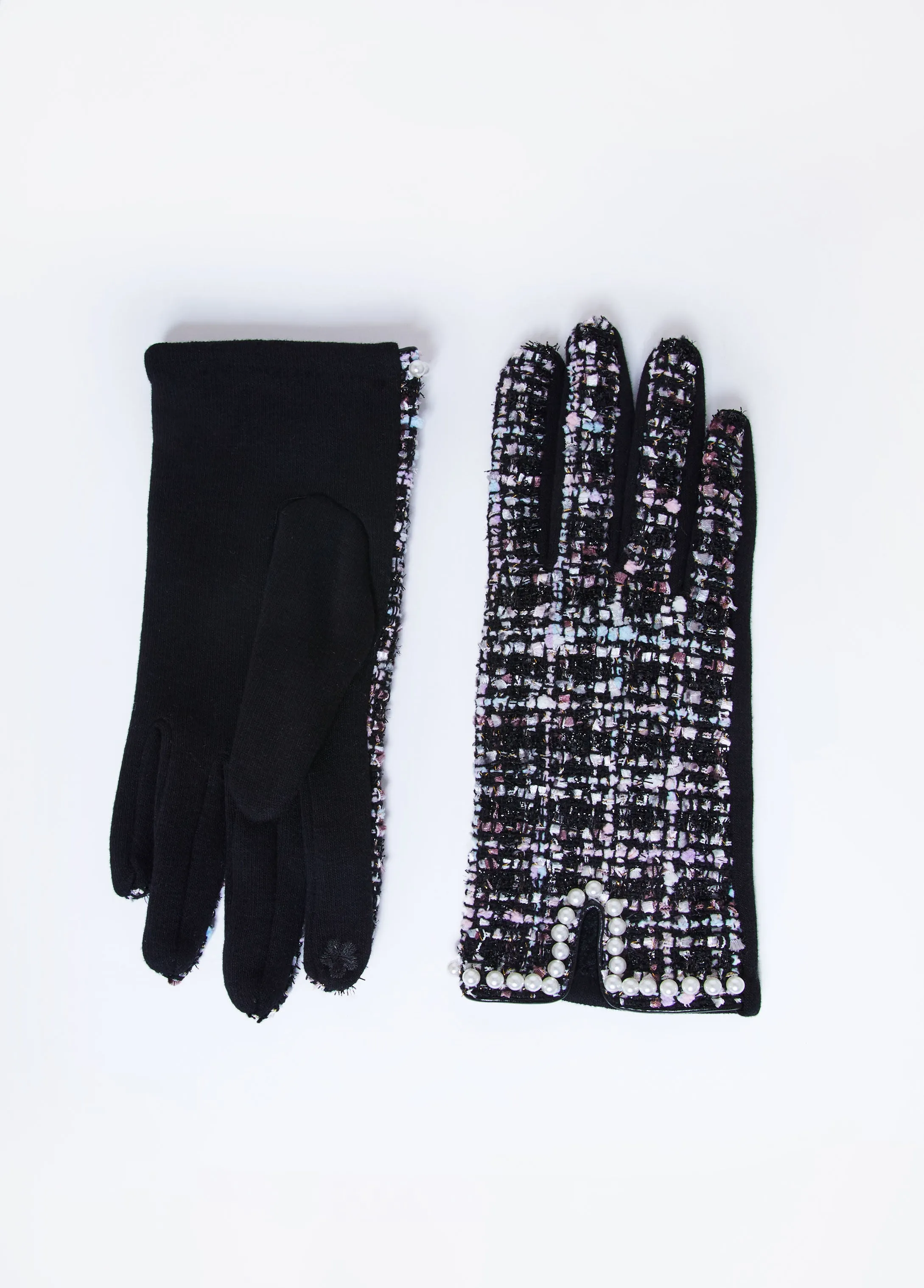 Faux Pearl Boucle Gloves