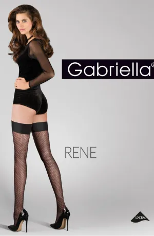 Gabriella Calze Rene Hold Ups Nero Black