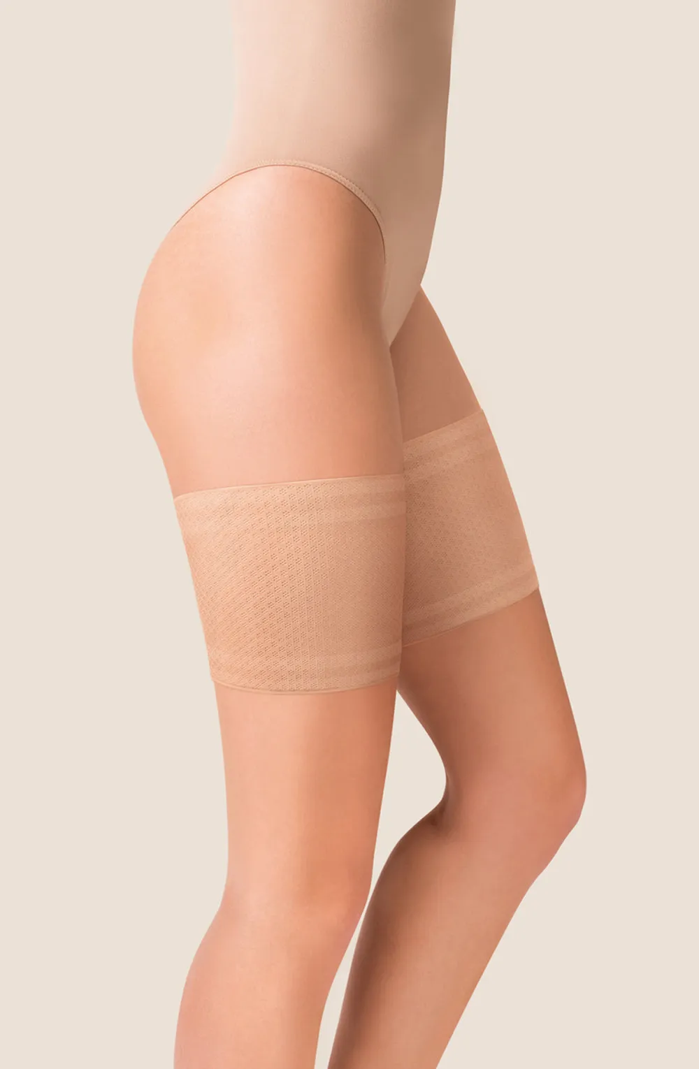 Gabriella Mesh Thigh Band Beige