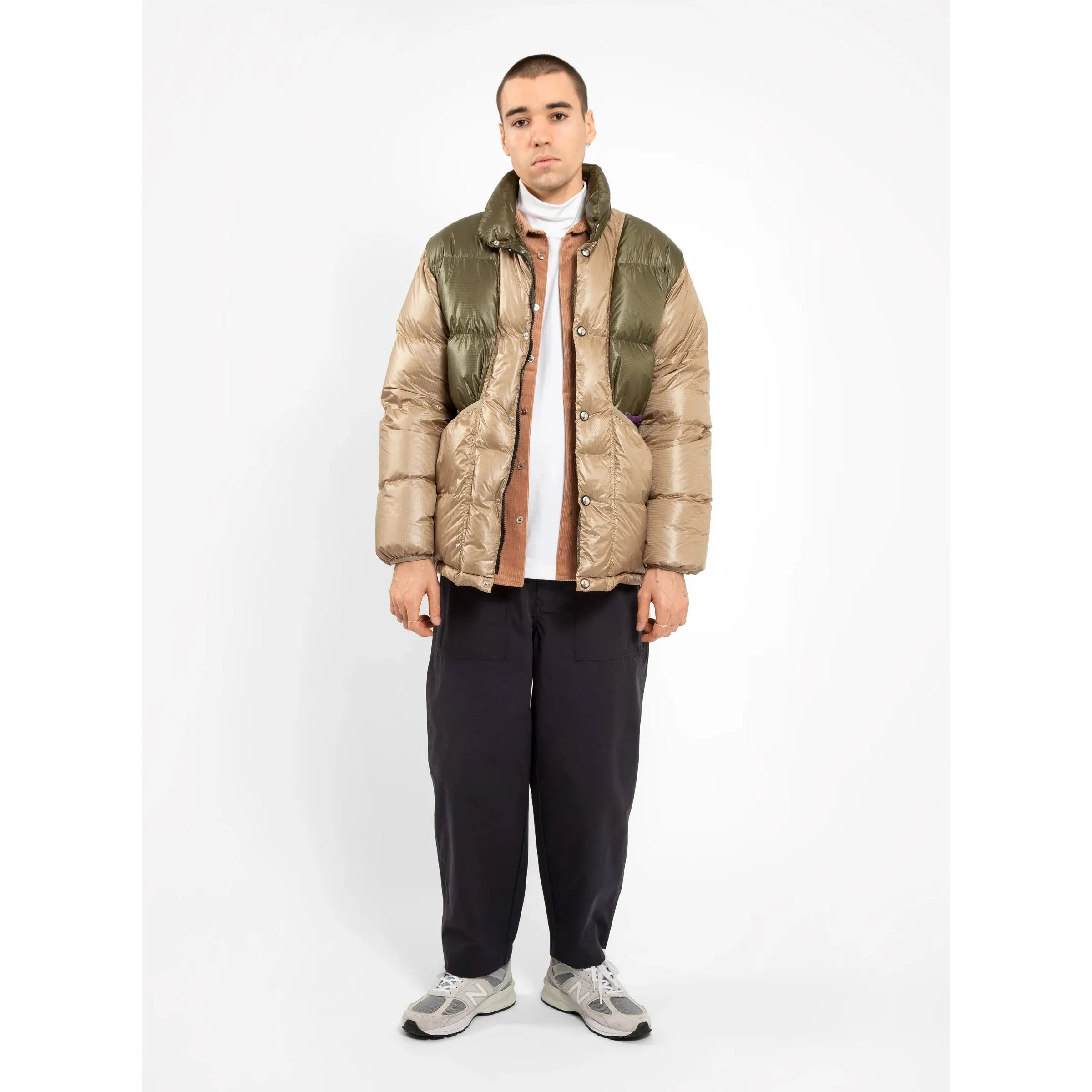 Garbstore Men Goose Down Liner Brown