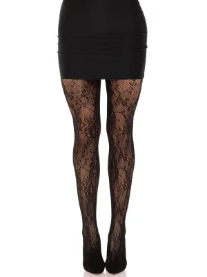 Garden Rose Lace Pantyhose