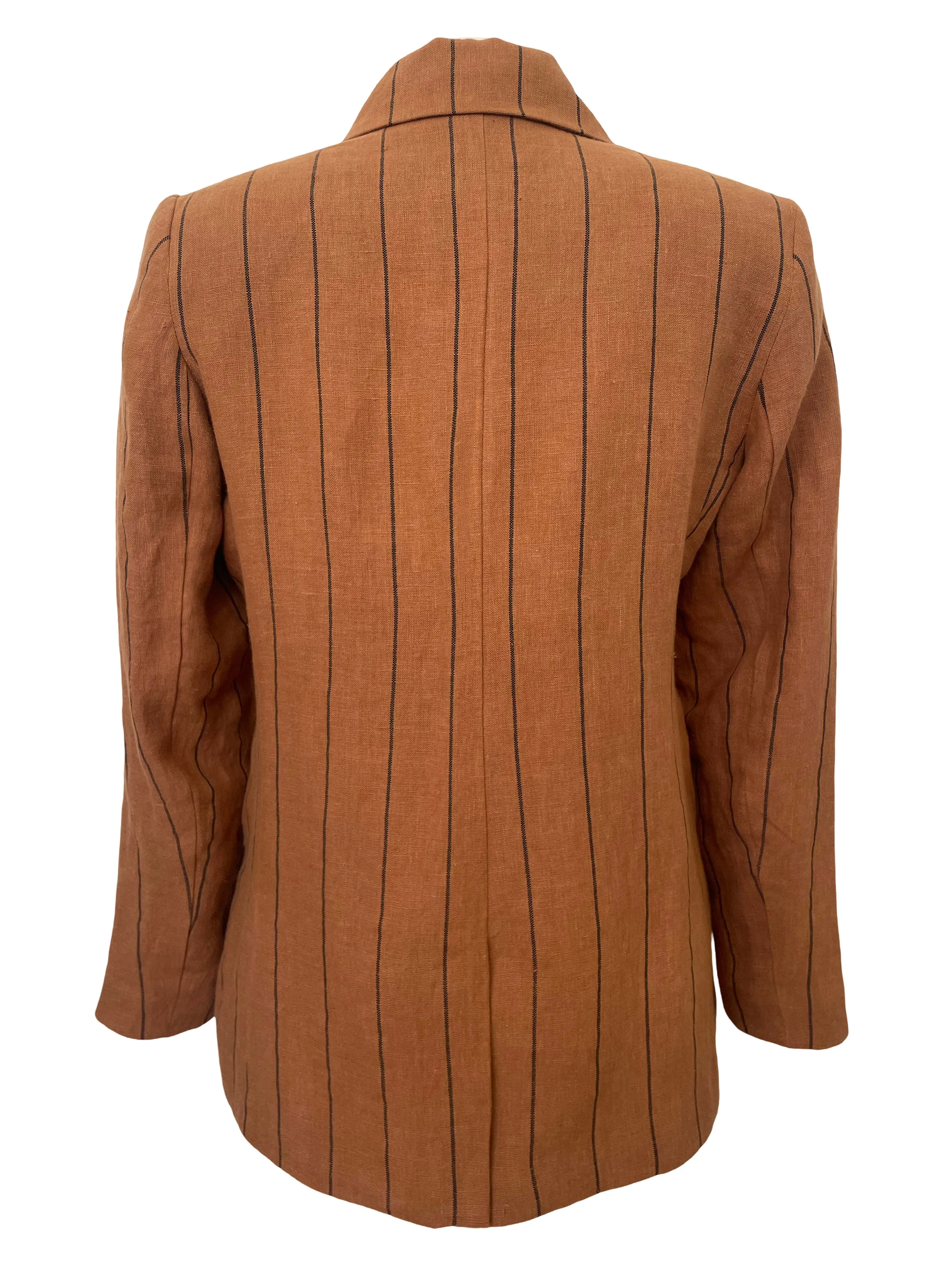 Get Off Your High Horse Blazer - Terracotta Stripe