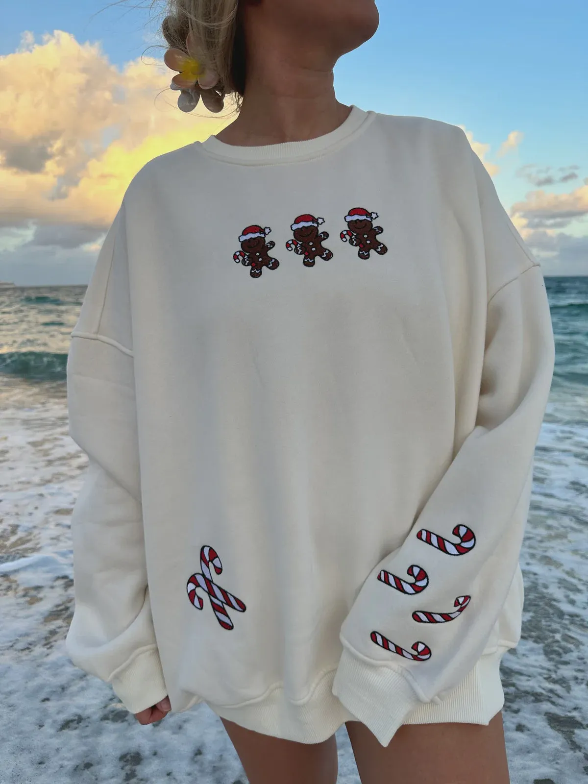Gingerbread Recipe Ivory Sweatshirt