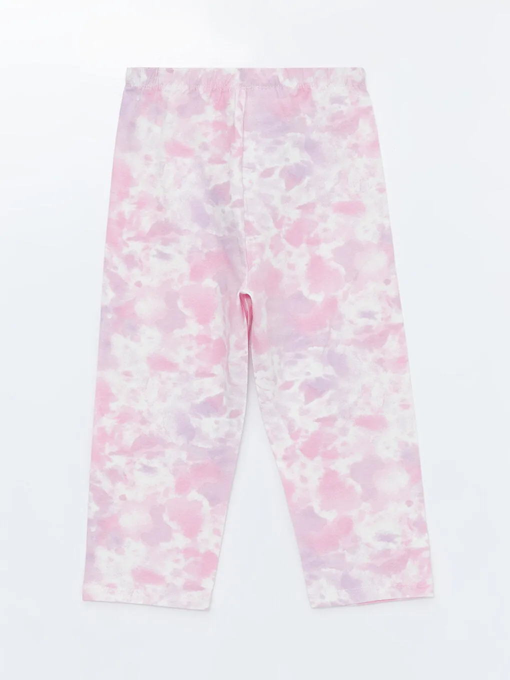 Girls' Tights with Elastic Waist Batik Pattern